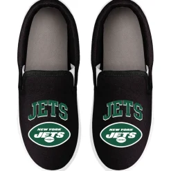 Women New York Jets Shoes & Socks^Women's FOCO Big Logo Slip-On Sneakers