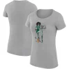 Women New York Jets Jackets^Women's G-III 4Her By Carl Banks Heather Gray Football Girls Fitted T-Shirt