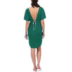 Women New York Jets Swimsuits^Women's G-III 4Her By Carl Banks Green Versus Swim Cover-Up