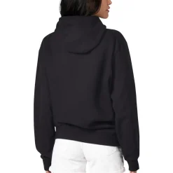 Women New York Jets Jackets^Women's G-III 4Her By Carl Banks Black Flowers Team Logo Graphic Fleece Pullover Hoodie