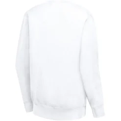 Women New York Jets Sweatshirts & Fleece | Women^Women's G-III 4Her By Carl Banks White Large Round Team Graphic Fleece Pullover Sweatshirt