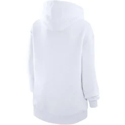 Women New York Jets Jackets^Women's G-III 4Her By Carl Banks White Large Round Team Graphic Fleece Pullover Hoodie