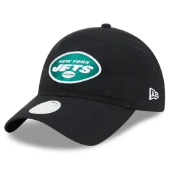 Women New York Jets Hats | Women^Women's New Era Black Main Core Classic 2.0 9TWENTY Adjustable Hat