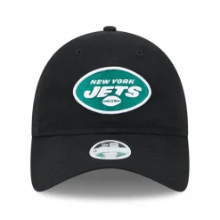 Women New York Jets Hats | Women^Women's New Era Black Main Core Classic 2.0 9TWENTY Adjustable Hat