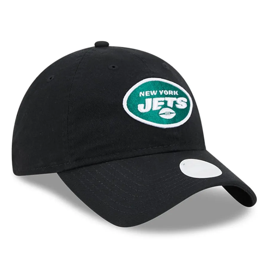 Women New York Jets Hats | Women^Women's New Era Black Main Core Classic 2.0 9TWENTY Adjustable Hat