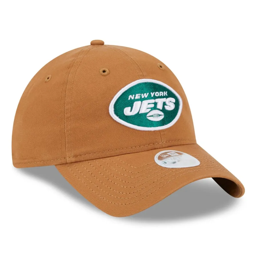 Women New York Jets Hats | Women^Women's New Era Brown Main Core Classic 2.0 9TWENTY Adjustable Hat