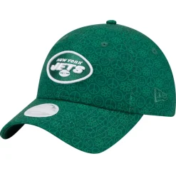 Women New York Jets Hats | Women^Women's New Era Green Smiley 9TWENTY Adjustable Hat