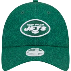 Women New York Jets Hats | Women^Women's New Era Green Smiley 9TWENTY Adjustable Hat