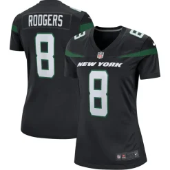 Women New York Jets Jerseys | Women^Women's Nike Aaron Rodgers Black Player Jersey