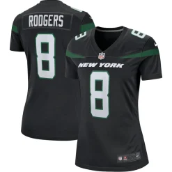 Women New York Jets Jerseys | Women^Women's Nike Aaron Rodgers Black Player Jersey
