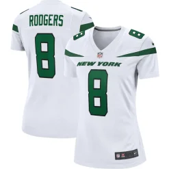 Women New York Jets Jerseys | Women^Women's Nike Aaron Rodgers White Player Jersey