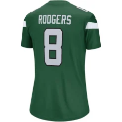 Women New York Jets T-Shirts | Women^Women's Nike Aaron Rodgers Gotham Green Team Legend Player Performance Top