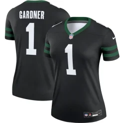 Women New York Jets Jerseys | Women^Women's Nike Ahmad Sauce Gardner Legacy Black Alternate Legend Player Performance Top