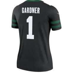 Women New York Jets Jerseys | Women^Women's Nike Ahmad Sauce Gardner Legacy Black Alternate Legend Player Performance Top