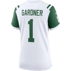 Women New York Jets Jerseys | Women^Women's Nike Ahmad Sauce Gardner White Classic Alternate Game Jersey