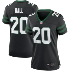 Women New York Jets Jerseys | Women^Women's Nike Breece Hall Legacy Black Alternate Game Jersey
