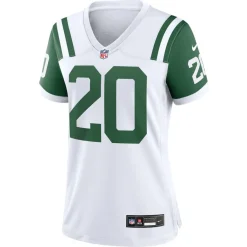 Women New York Jets Jerseys | Women^Women's Nike Breece Hall White Classic Alternate Game Jersey