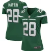 New York Jets Replica | Throwback^Women's Nike Curtis Martin Gotham Green Game Retired Player Jersey