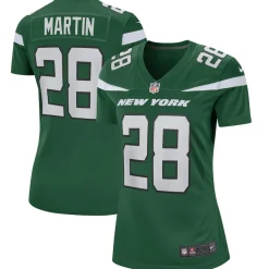 New York Jets Replica | Throwback^Women's Nike Curtis Martin Gotham Green Game Retired Player Jersey