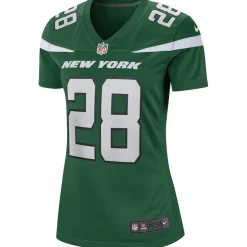 New York Jets Replica | Throwback^Women's Nike Curtis Martin Gotham Green Game Retired Player Jersey