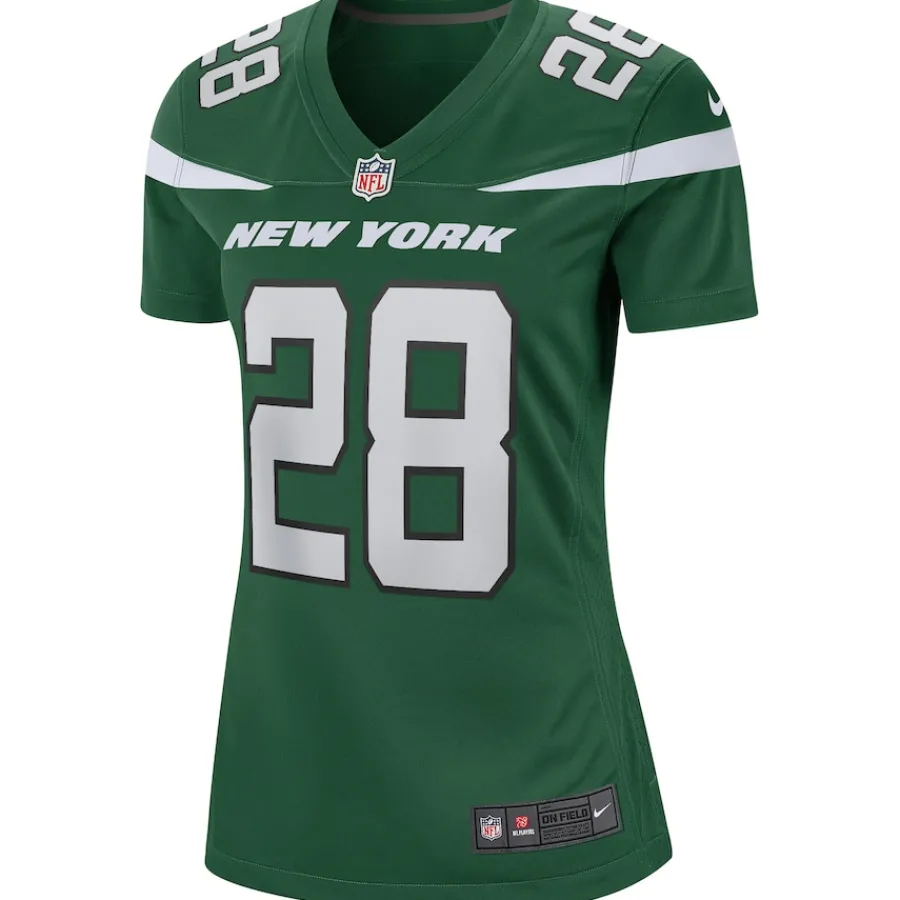 New York Jets Replica | Throwback^Women's Nike Curtis Martin Gotham Green Game Retired Player Jersey