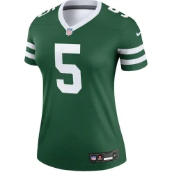 Women New York Jets Jerseys | Women^Women's Nike Garrett Wilson Legacy Green Legend Player Performance Top