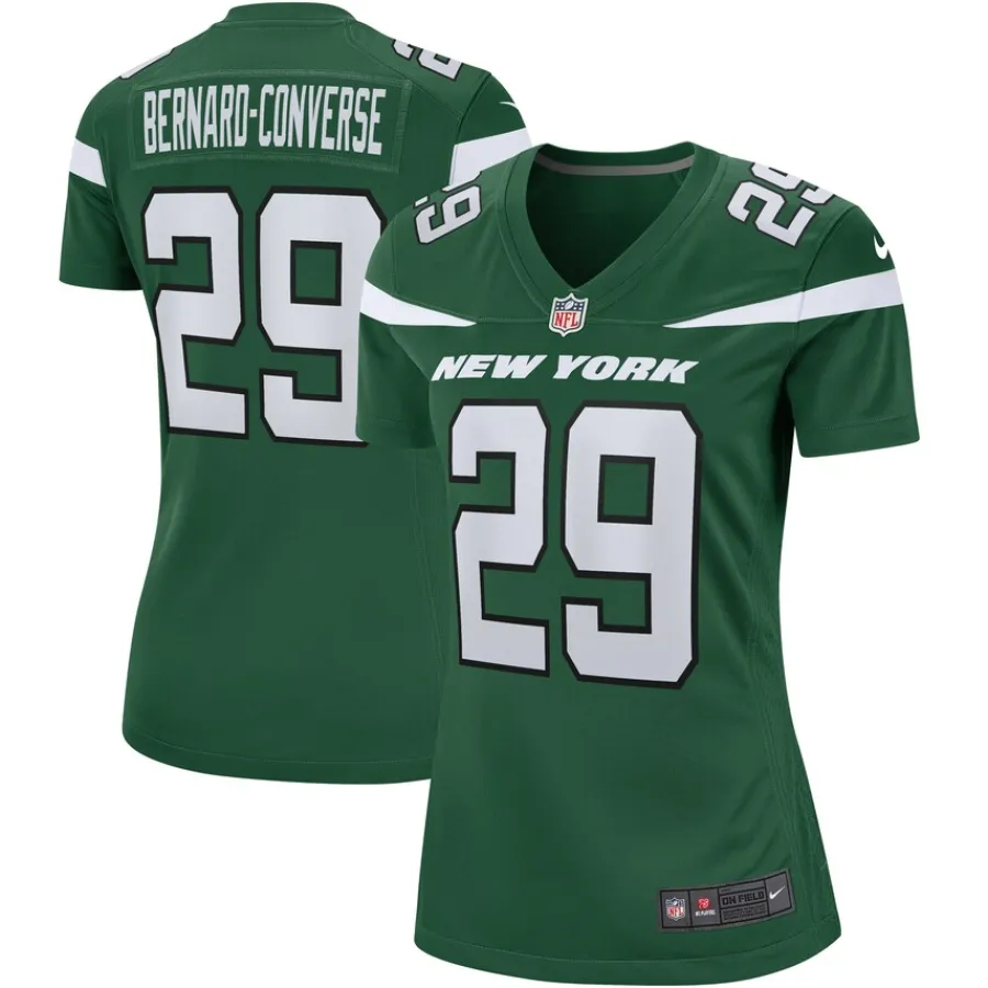Women New York Jets Jerseys | Women^Women's Nike Jarrick Bernard Converse Gotham Green Game Jersey