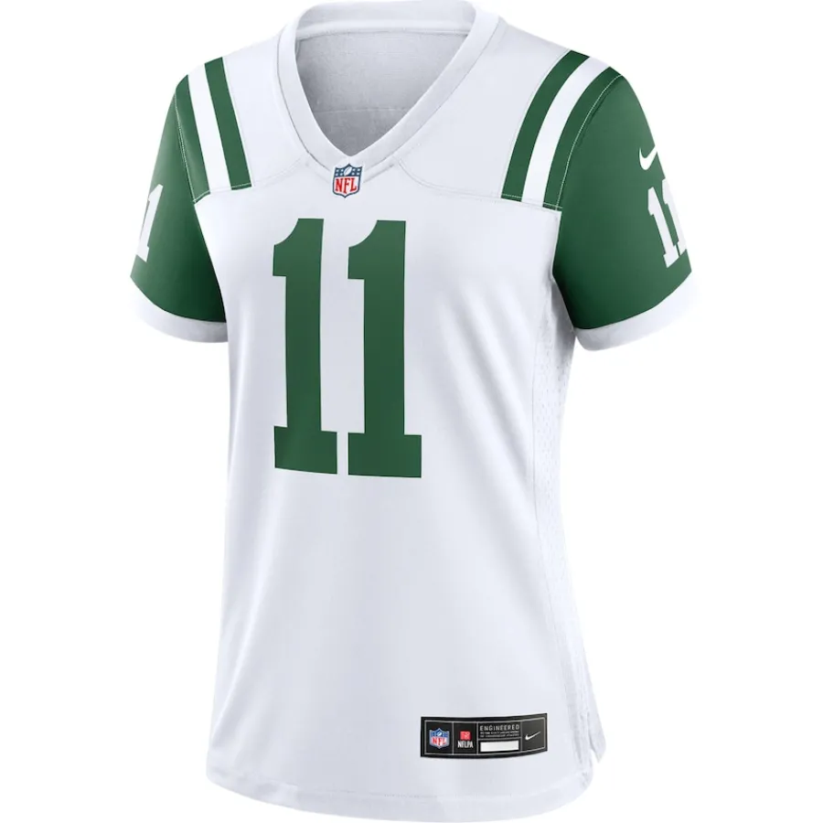 Women New York Jets Jerseys | Women^Women's Nike Jermaine Johnson II White Classic Alternate Player Game Jersey