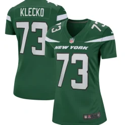 New York Jets Replica | Throwback^Women's Nike Joe Klecko Gotham Green Game Retired Player Jersey