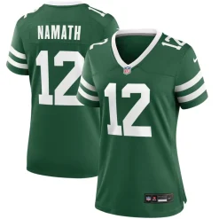 Women New York Jets Jerseys | Women^Women's Nike Joe Namath Legacy Green Retired Player Game Jersey