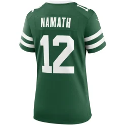 Women New York Jets Jerseys | Women^Women's Nike Joe Namath Legacy Green Retired Player Game Jersey