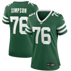 Women New York Jets Jerseys | Women^Women's Nike John Simpson Legacy Green Game Jersey