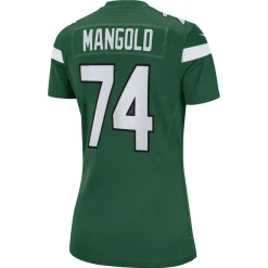 Women New York Jets Jerseys | Women^Women's Nike Nick Mangold Gotham Green Retired Player Jersey