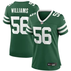Women New York Jets Jerseys | Women^Women's Nike Quincy Williams Legacy Green Game Player Jersey