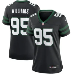 Women New York Jets Jerseys | Women^Women's Nike Quinnen Williams Legacy Black Alternate Game Jersey