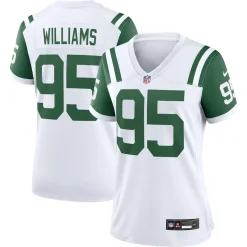 Women New York Jets Jerseys | Women^Women's Nike Quinnen Williams White Classic Alternate Game Jersey