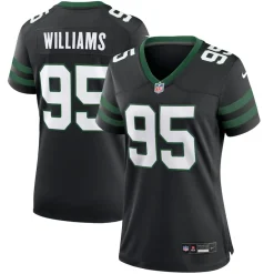 Women New York Jets Jerseys | Women^Women's Nike Quinnen Williams Legacy Black Alternate Game Jersey