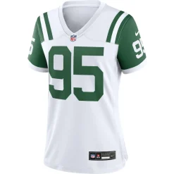 Women New York Jets Jerseys | Women^Women's Nike Quinnen Williams White Classic Alternate Game Jersey