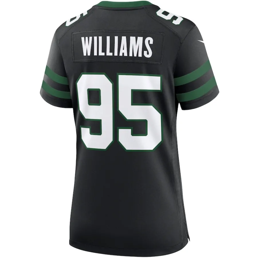 Women New York Jets Jerseys | Women^Women's Nike Quinnen Williams Legacy Black Alternate Game Jersey