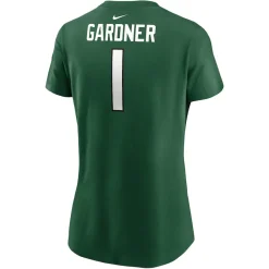 Women New York Jets T-Shirts | Women^Women's Nike Sauce Gardner Green Player Name & Number T-Shirt