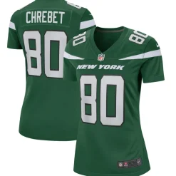 New York Jets Replica | Throwback^Women's Nike Wayne Chrebet Gotham Green Game Retired Player Jersey