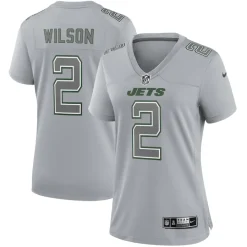 Women New York Jets Jerseys | Women^Women's Nike Zach Wilson Gray Atmosphere Fashion Game Jersey