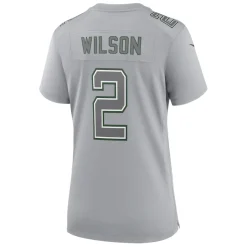 Women New York Jets Jerseys | Women^Women's Nike Zach Wilson Gray Atmosphere Fashion Game Jersey