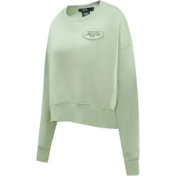 Women New York Jets Sweatshirts & Fleece | Women^Women's Pro Standard Light Green Neutral Pullover Sweatshirt