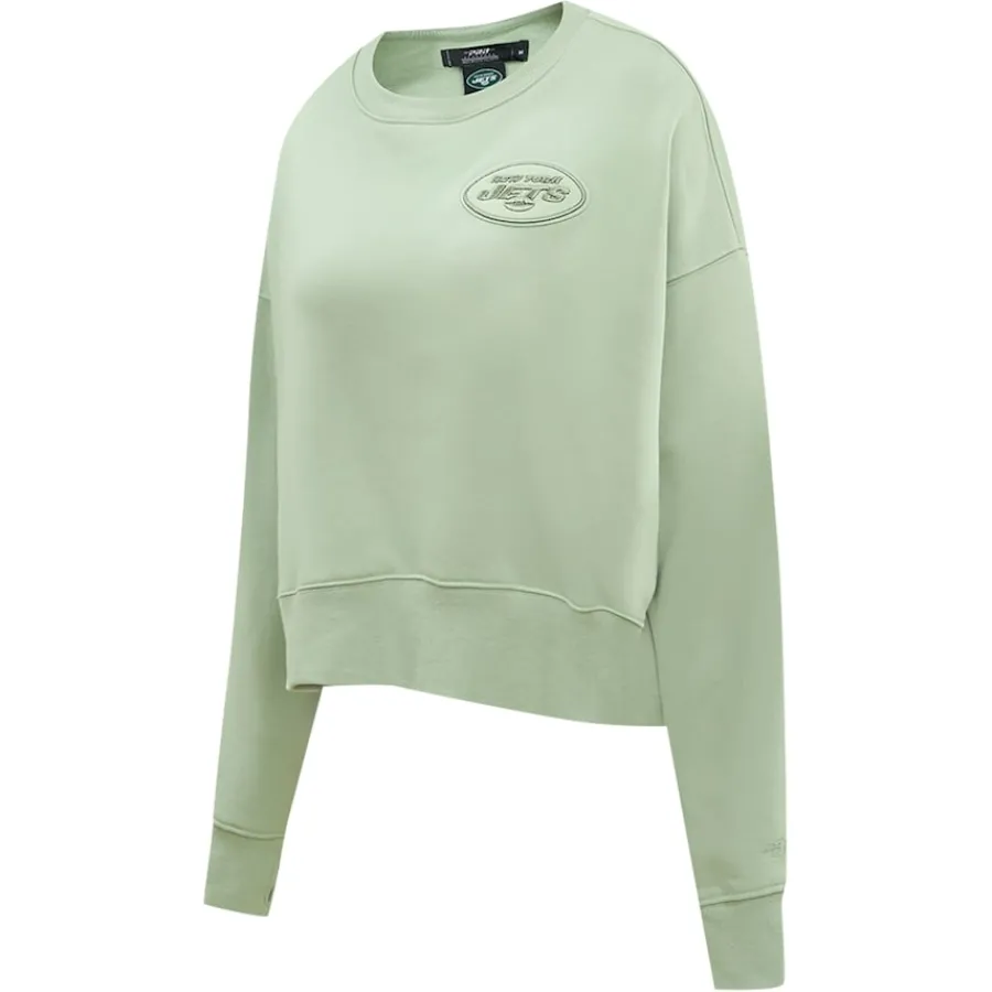 Women New York Jets Sweatshirts & Fleece | Women^Women's Pro Standard Light Green Neutral Pullover Sweatshirt