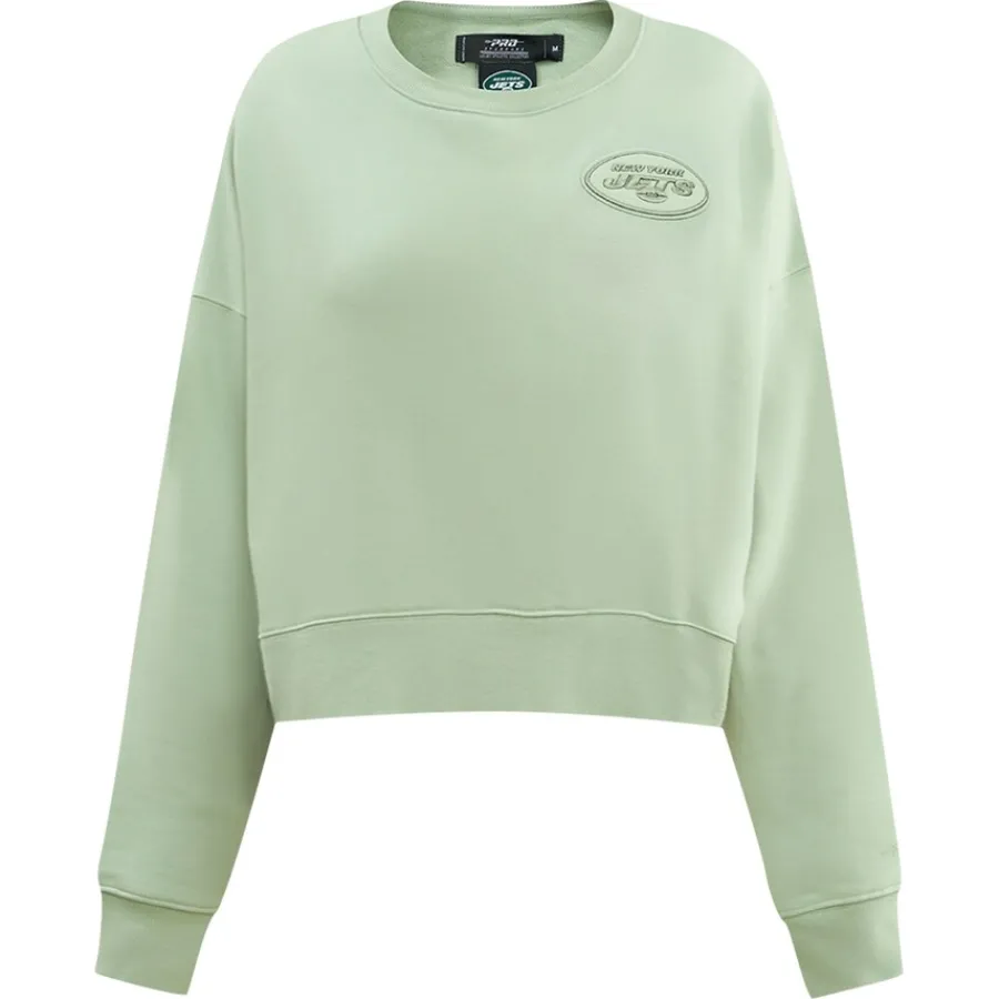 Women New York Jets Sweatshirts & Fleece | Women^Women's Pro Standard Light Green Neutral Pullover Sweatshirt