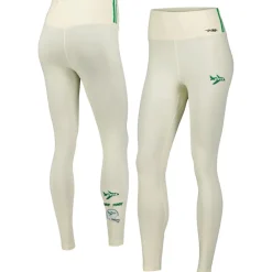 Women New York Jets Shorts & Pants^Women's Pro Standard Cream Retro Classic Tri-Blend Jersey Leggings