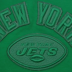 New York Jets Tank Tops^Women's Pro Standard Kelly Green Triple Tonal Racerback Tank Top
