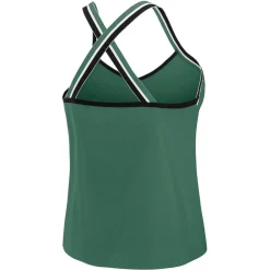 Women New York Jets T-Shirts | Women^Women's WEAR By Erin Andrews Green Cross Strap Tri-Blend Tank Top