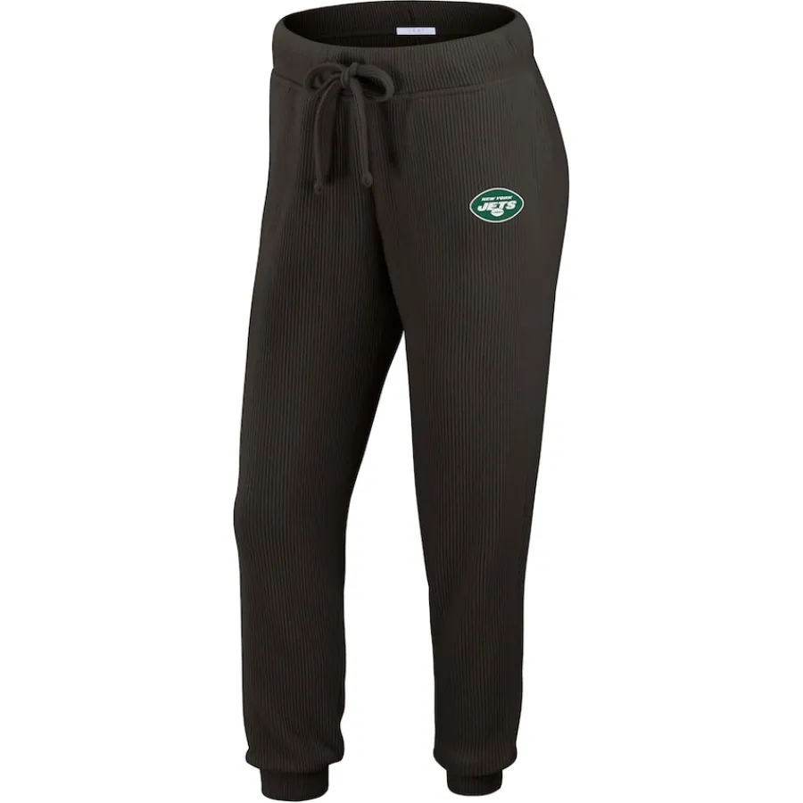 Women New York Jets Underwear & Sleepwear^Women's WEAR By Erin Andrews Cream Knitted Tri-Blend Long Sleeve T-Shirt & Pants Lounge Set